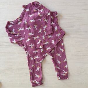 GAP Purple and Yellow Baby Pajama Top